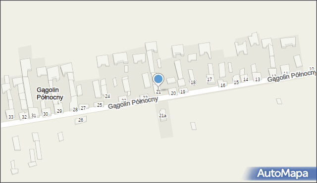 Gągolin Północny, Gągolin Północny, 21, mapa Gągolin Północny