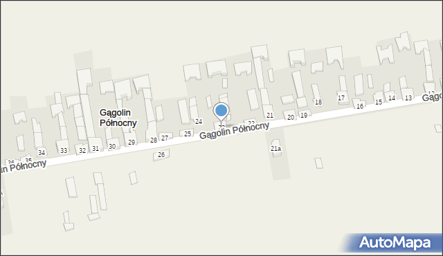Gągolin Północny, Gągolin Północny, 23, mapa Gągolin Północny
