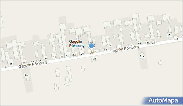 Gągolin Północny, Gągolin Północny, 28, mapa Gągolin Północny