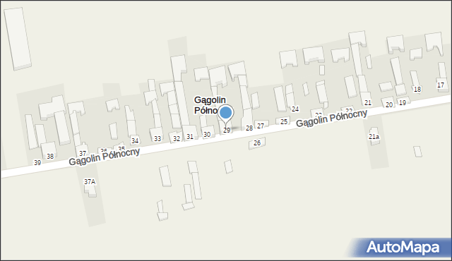 Gągolin Północny, Gągolin Północny, 29, mapa Gągolin Północny