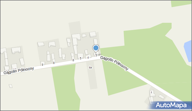 Gągolin Północny, Gągolin Północny, 3, mapa Gągolin Północny