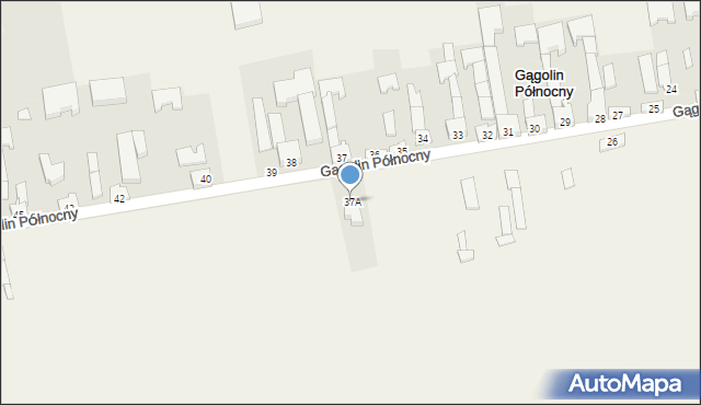 Gągolin Północny, Gągolin Północny, 37A, mapa Gągolin Północny