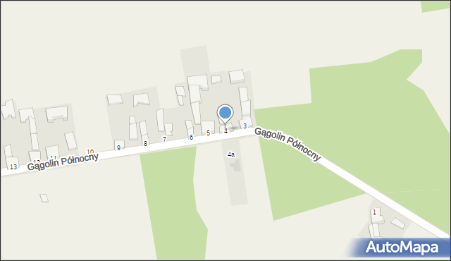 Gągolin Północny, Gągolin Północny, 4, mapa Gągolin Północny
