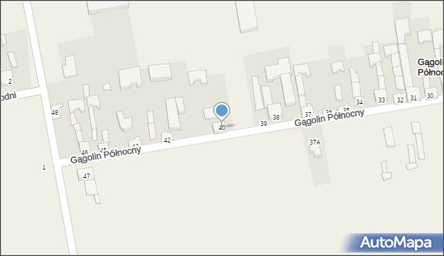 Gągolin Północny, Gągolin Północny, 40, mapa Gągolin Północny