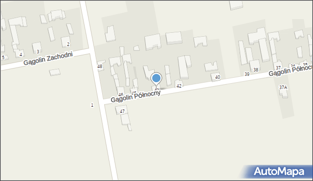 Gągolin Północny, Gągolin Północny, 43, mapa Gągolin Północny
