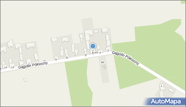 Gągolin Północny, Gągolin Północny, 5, mapa Gągolin Północny
