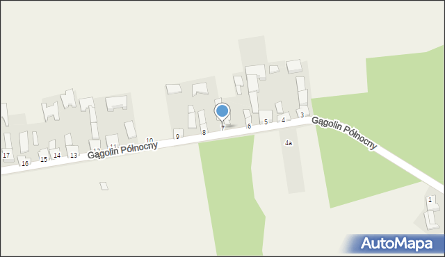 Gągolin Północny, Gągolin Północny, 7, mapa Gągolin Północny