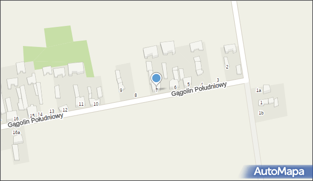 Gągolin Południowy, Gągolin Południowy, 7, mapa Gągolin Południowy