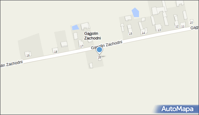 Gągolin Zachodni, Gągolin Zachodni, 16, mapa Gągolin Zachodni