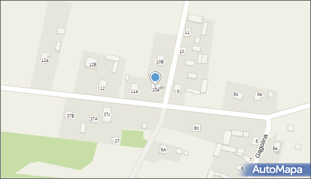 Gągolina, Gągolina, 10a, mapa Gągolina