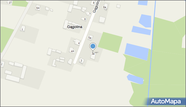 Gągolina, Gągolina, 3a, mapa Gągolina