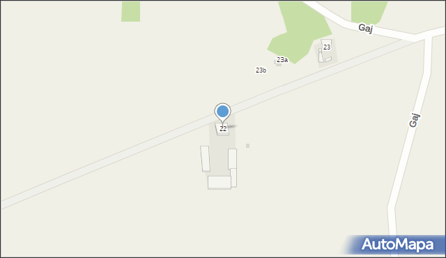 Gaj, Gaj, 22, mapa Gaj