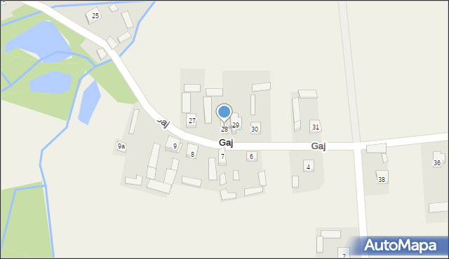 Gaj, Gaj, 28, mapa Gaj