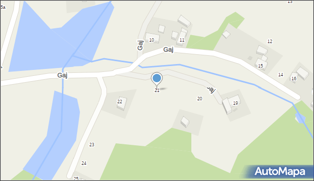 Gaj, Gaj, 21, mapa Gaj