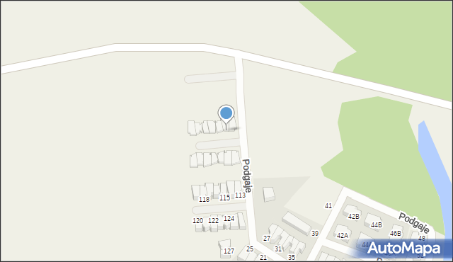 Gaj, Gaj, 100, mapa Gaj