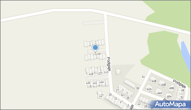 Gaj, Gaj, 109, mapa Gaj