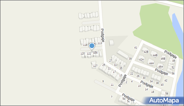 Gaj, Gaj, 123, mapa Gaj