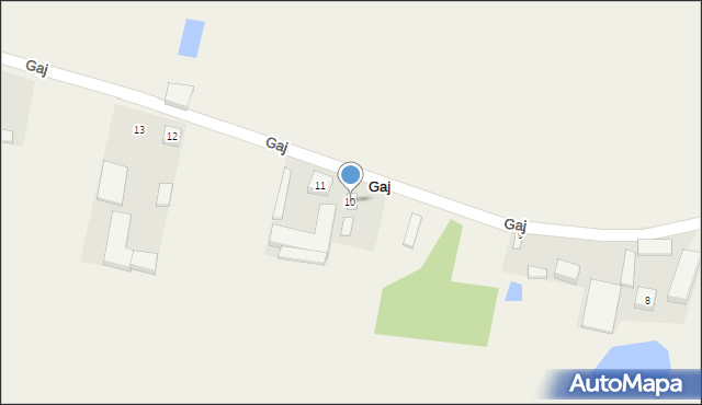 Gaj, Gaj, 10, mapa Gaj