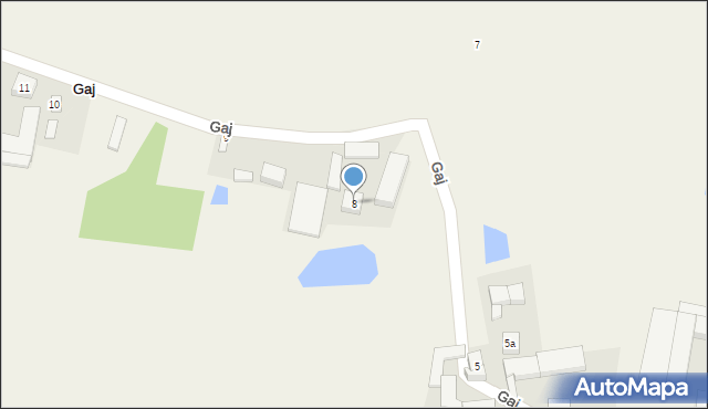 Gaj, Gaj, 8, mapa Gaj
