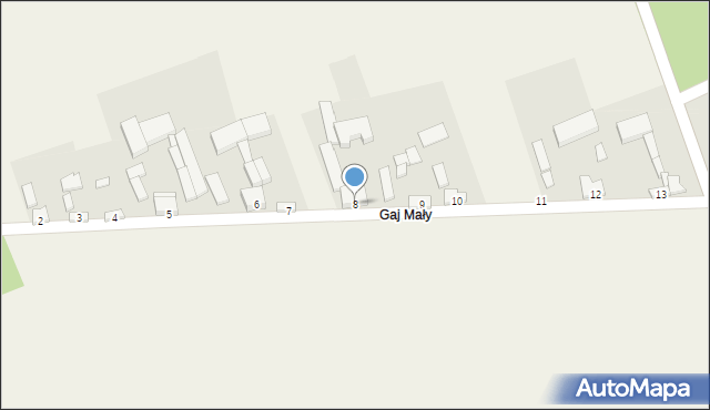 Gaj, Gaj, 8, mapa Gaj