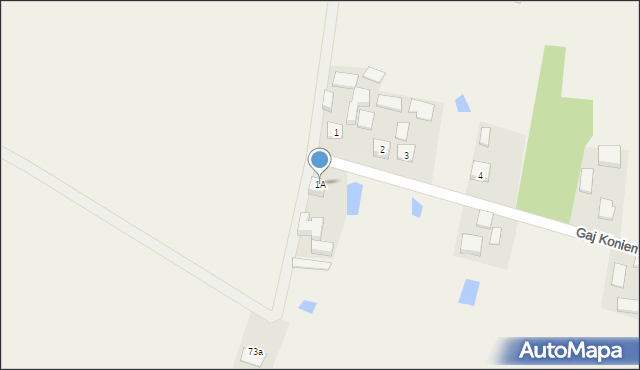 Gaj Koniemłocki, Gaj Koniemłocki, 1A, mapa Gaj Koniemłocki