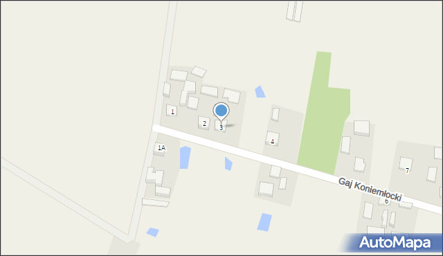 Gaj Koniemłocki, Gaj Koniemłocki, 3, mapa Gaj Koniemłocki
