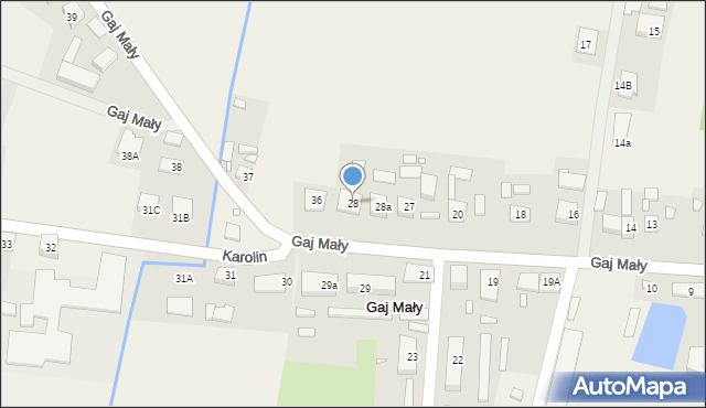 Gaj Mały, Gaj Mały, 28, mapa Gaj Mały