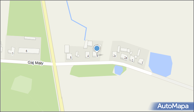 Gaj Mały, Gaj Mały, 3, mapa Gaj Mały