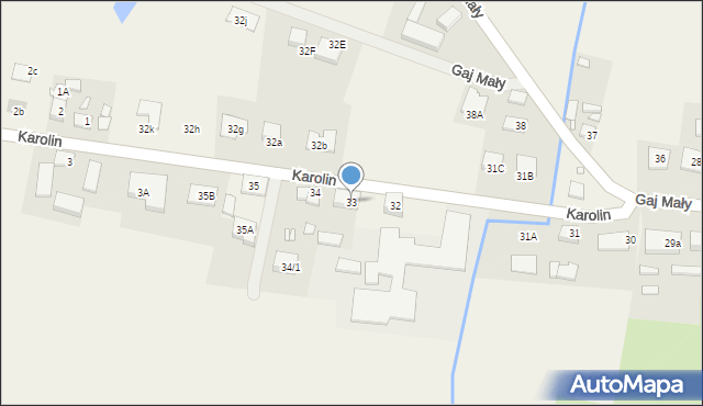 Gaj Mały, Gaj Mały, 33, mapa Gaj Mały