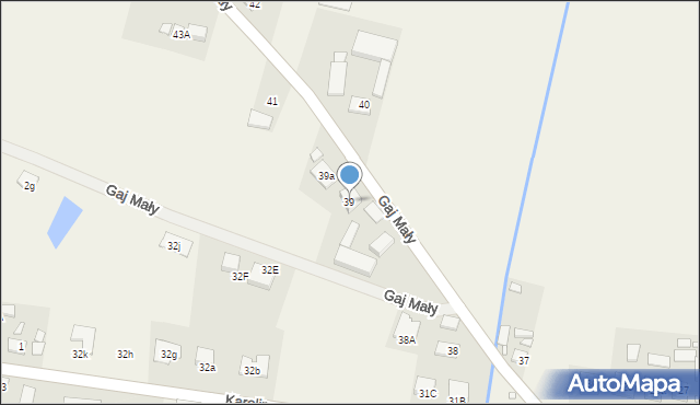 Gaj Mały, Gaj Mały, 39, mapa Gaj Mały