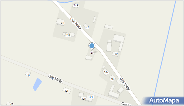 Gaj Mały, Gaj Mały, 41, mapa Gaj Mały