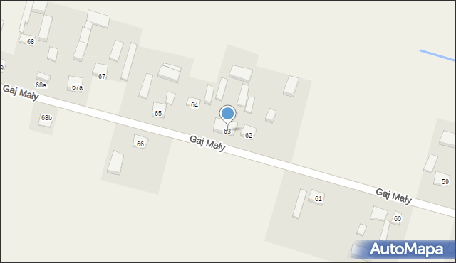 Gaj Mały, Gaj Mały, 63, mapa Gaj Mały