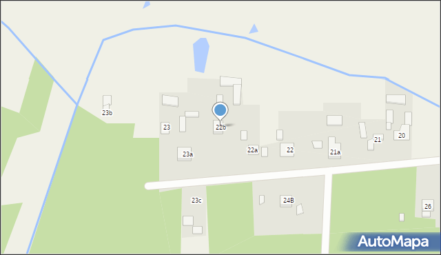 Gaj Żelechowski, Gaj Żelechowski, 22b, mapa Gaj Żelechowski