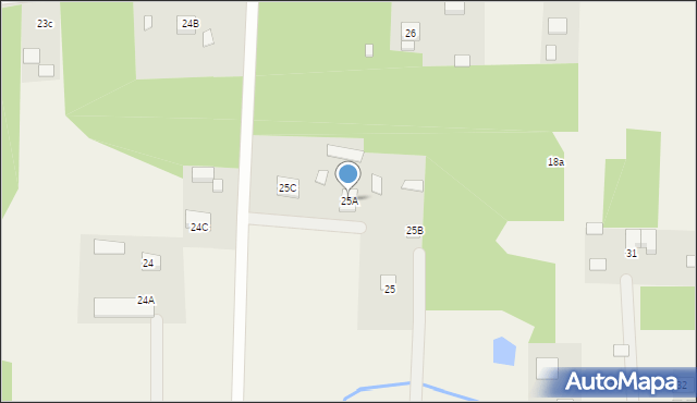 Gaj Żelechowski, Gaj Żelechowski, 25A, mapa Gaj Żelechowski