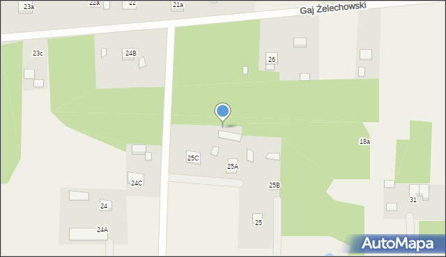 Gaj Żelechowski, Gaj Żelechowski, 26a, mapa Gaj Żelechowski
