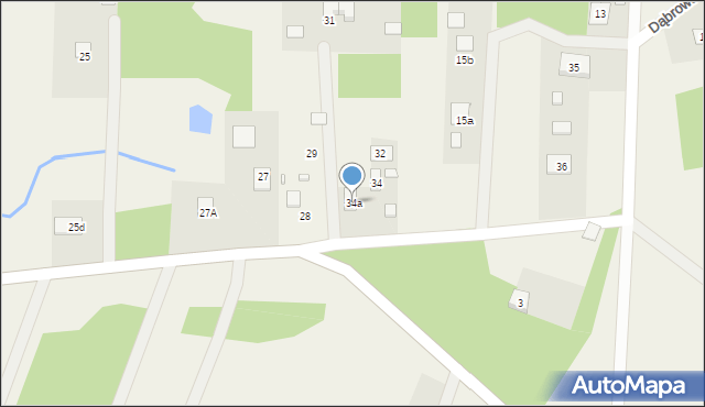 Gaj Żelechowski, Gaj Żelechowski, 34a, mapa Gaj Żelechowski