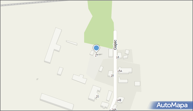 Gajec, Gajec, 17, mapa Gajec
