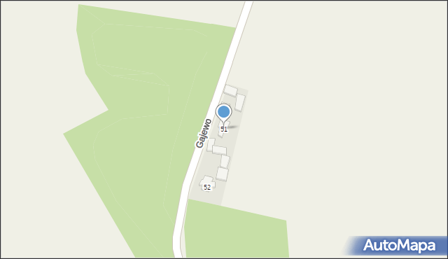 Gajewo, Gajewo, 51, mapa Gajewo