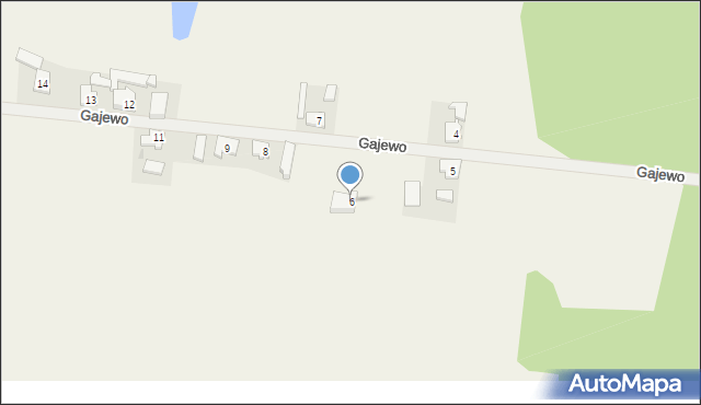 Gajewo, Gajewo, 6, mapa Gajewo