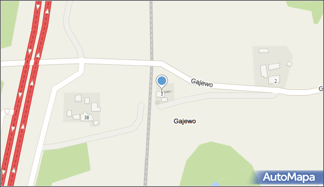 Gajewo, Gajewo, 3, mapa Gajewo