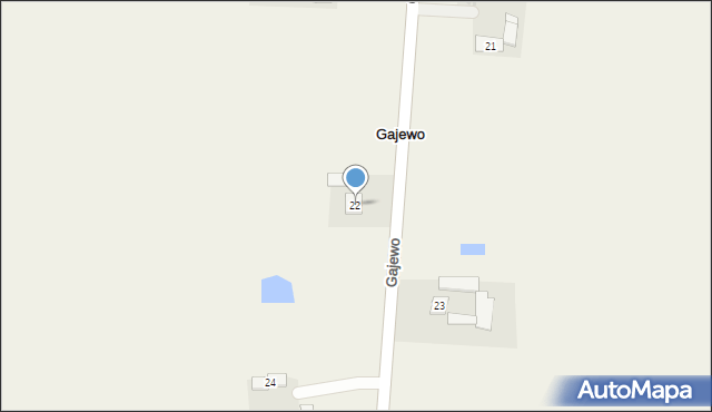 Gajewo, Gajewo, 22, mapa Gajewo