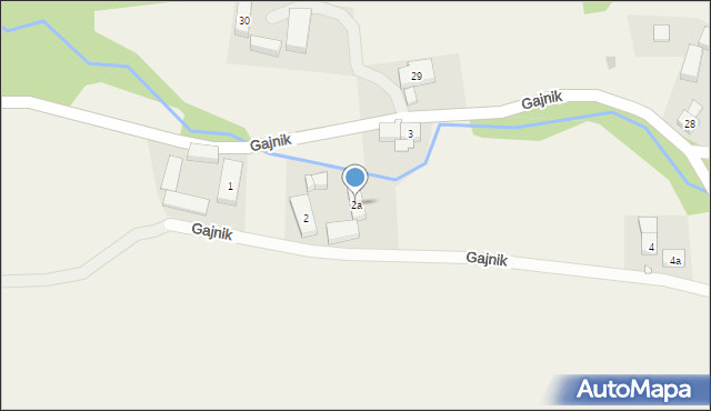 Gajnik, Gajnik, 2a, mapa Gajnik