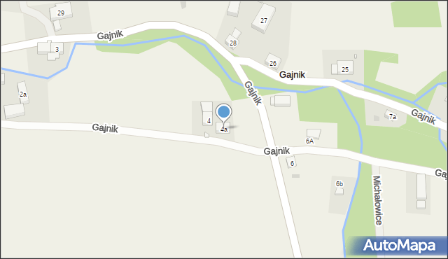 Gajnik, Gajnik, 4a, mapa Gajnik