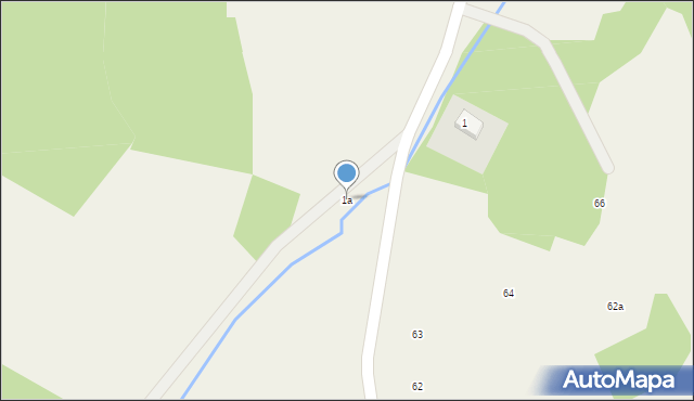 Gajówka, Gajówka, 1a, mapa Gajówka