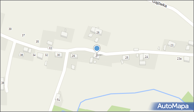 Gajówka, Gajówka, 27, mapa Gajówka
