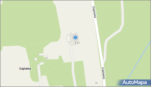 Gajówka, Gajówka, 4, mapa Gajówka