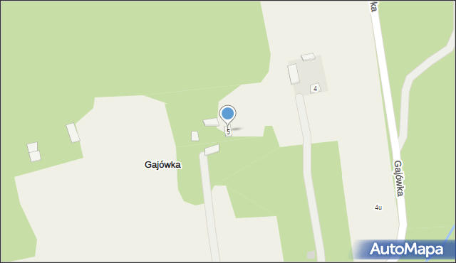 Gajówka, Gajówka, 5, mapa Gajówka