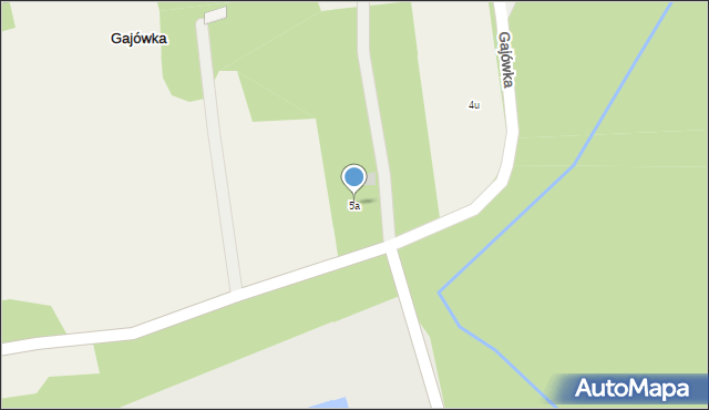 Gajówka, Gajówka, 5a, mapa Gajówka