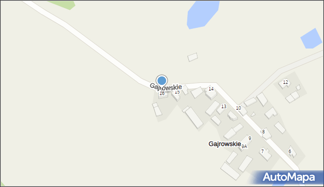 Gajrowskie, Gajrowskie, 16, mapa Gajrowskie