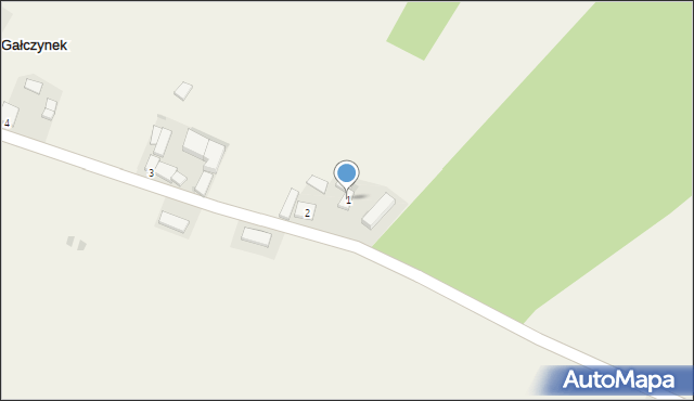 Gałczynek, Gałczynek, 1, mapa Gałczynek